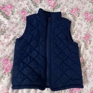 Old Navy Dark Blue Quilted Vest